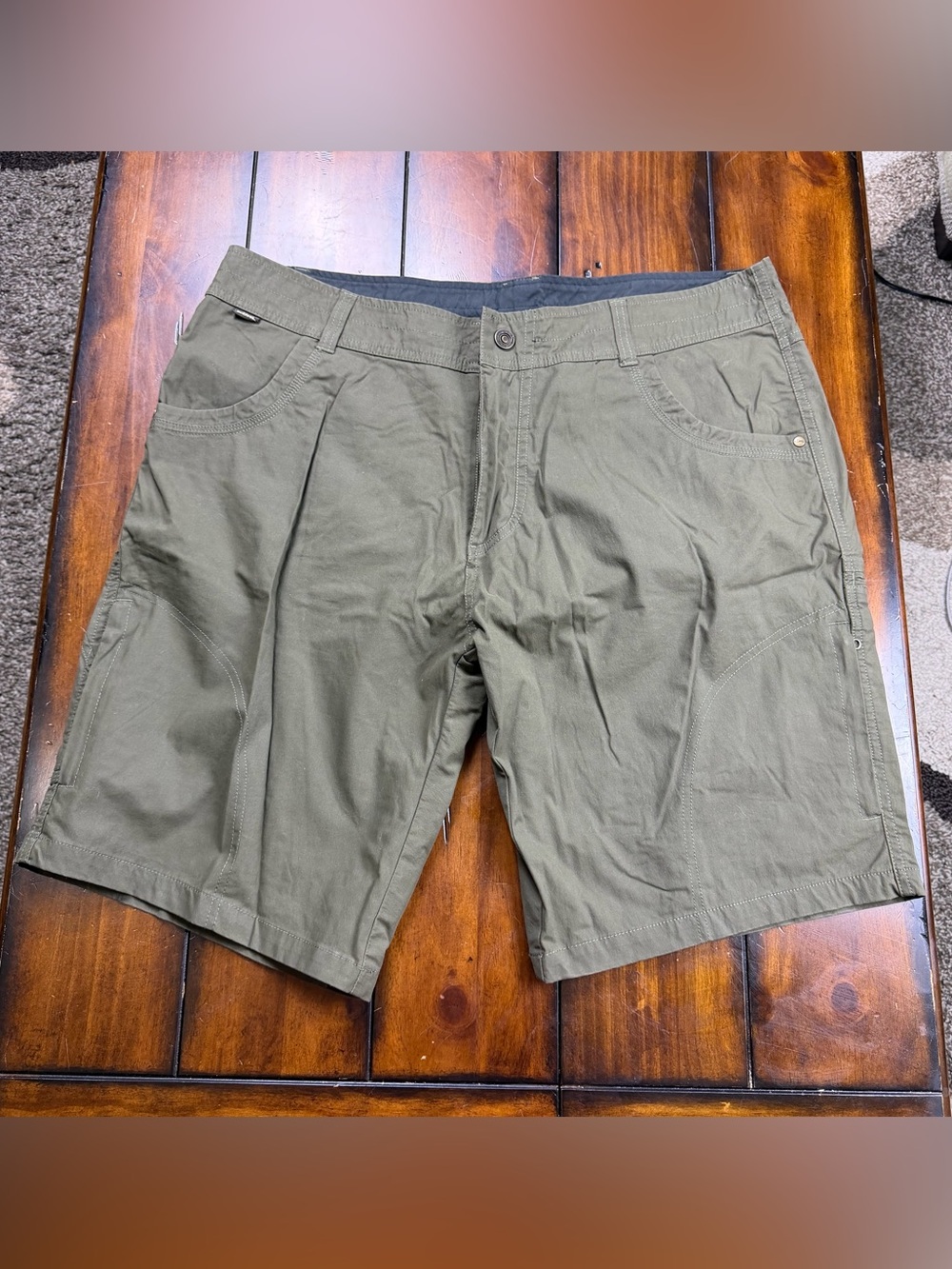 KUHL Men's Olive Green Casual Shorts